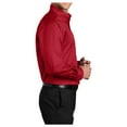 thumbnail image 3 of Mens SuperPro Twill Versatile Cotton/Polyester Shirt Rich Red X-Small, 3 of 6