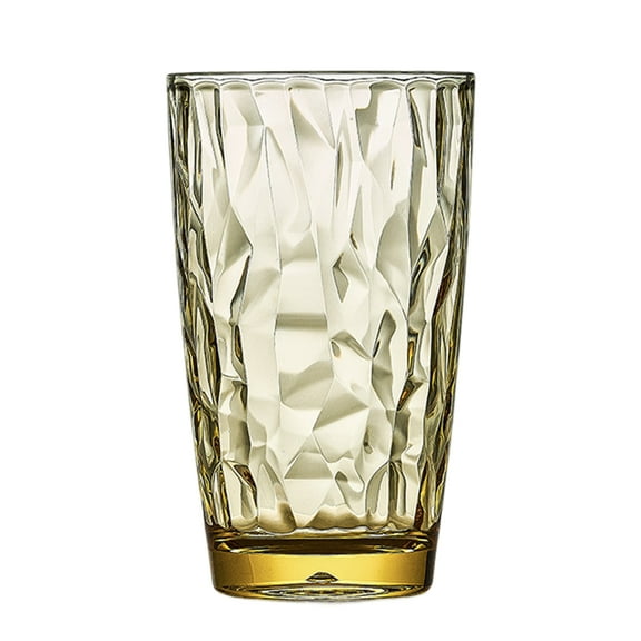 Acrylic Plastic Reusable Drinking Glasses 20oz Water Cups in Jewel Tone Colors | BPA-Free Tumblers, Top-Rack Dishwasher Safe - Style 4