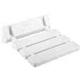 thumbnail image 1 of Asiento de ducha plegable de aluminio y ABS blanco, 330 x 320 x 70 mm, 1 of 5
