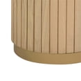 thumbnail image 5 of Pemberly Row Contemporary Oak Wood Round Entry Table in Natural, 5 of 7