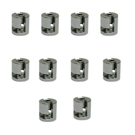 

10 Pcs 1/8 Adjustable Cross Cable Clip Clamp Wire Cable Rope T316 Stainless Steel