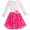 Rose Pink, variant on Girls Dress Long Sleeve Cotton Red Flower Christmas Dress 6