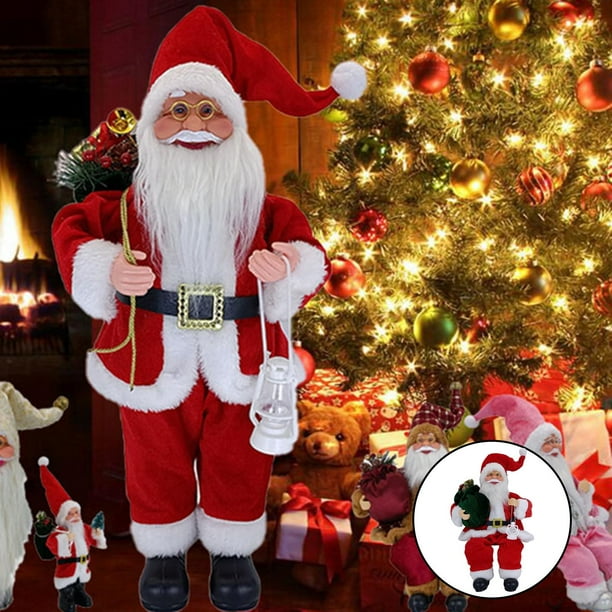 2 Muñecos De Papá Noel, De Enanos Coleccionables Para Niños De Oficina De Vacaciones Hugo Muñeco de Papá Noel