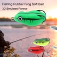 thumbnail image 2 of huanledash 4.5cm/8.5g Lure Soft Bait Sharp Hook Simulation Bite Resistant Angling PVC Fishing Rubber Frog Soft Bait Angling Supplies, 2 of 8