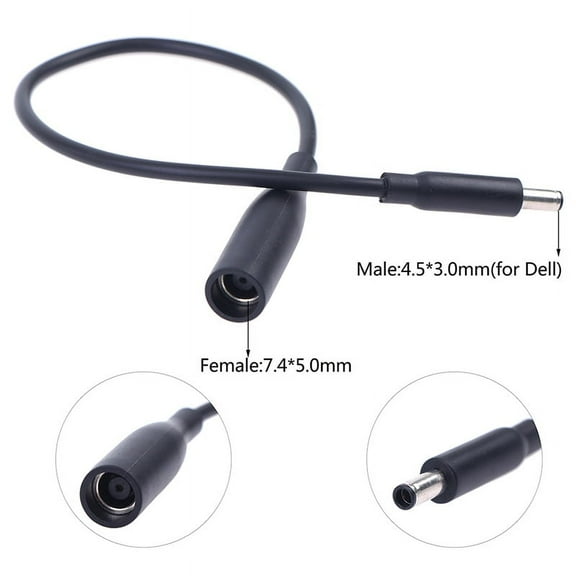 DC Power Charge Converter Adapter Cable Cord 7.4*5.0mm Female to 4.5*3.0 mm Male