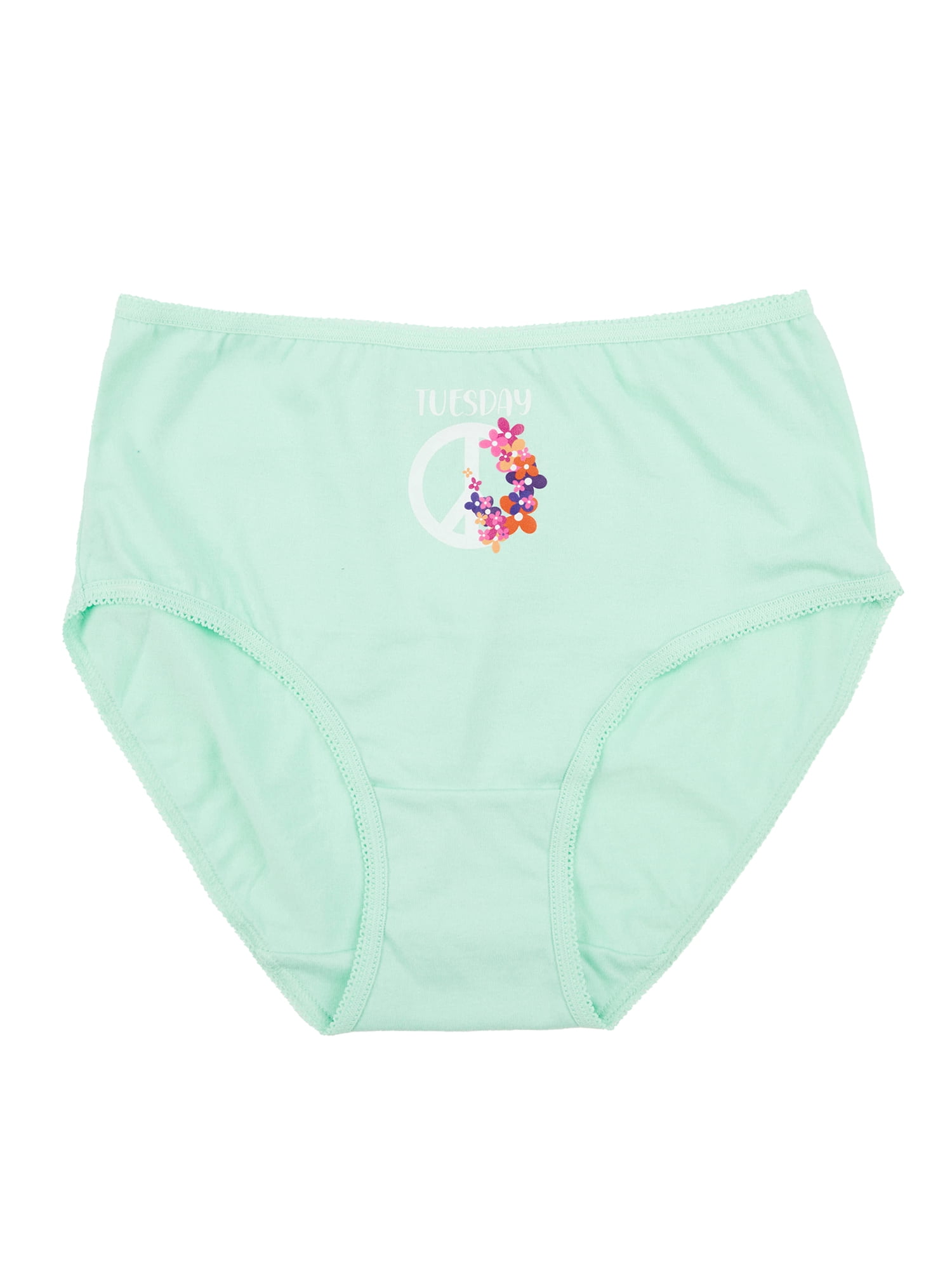 Wonder Nation Girls Cotton Brief Underwear, 10-Pack, Sizes 4-18 & Plus