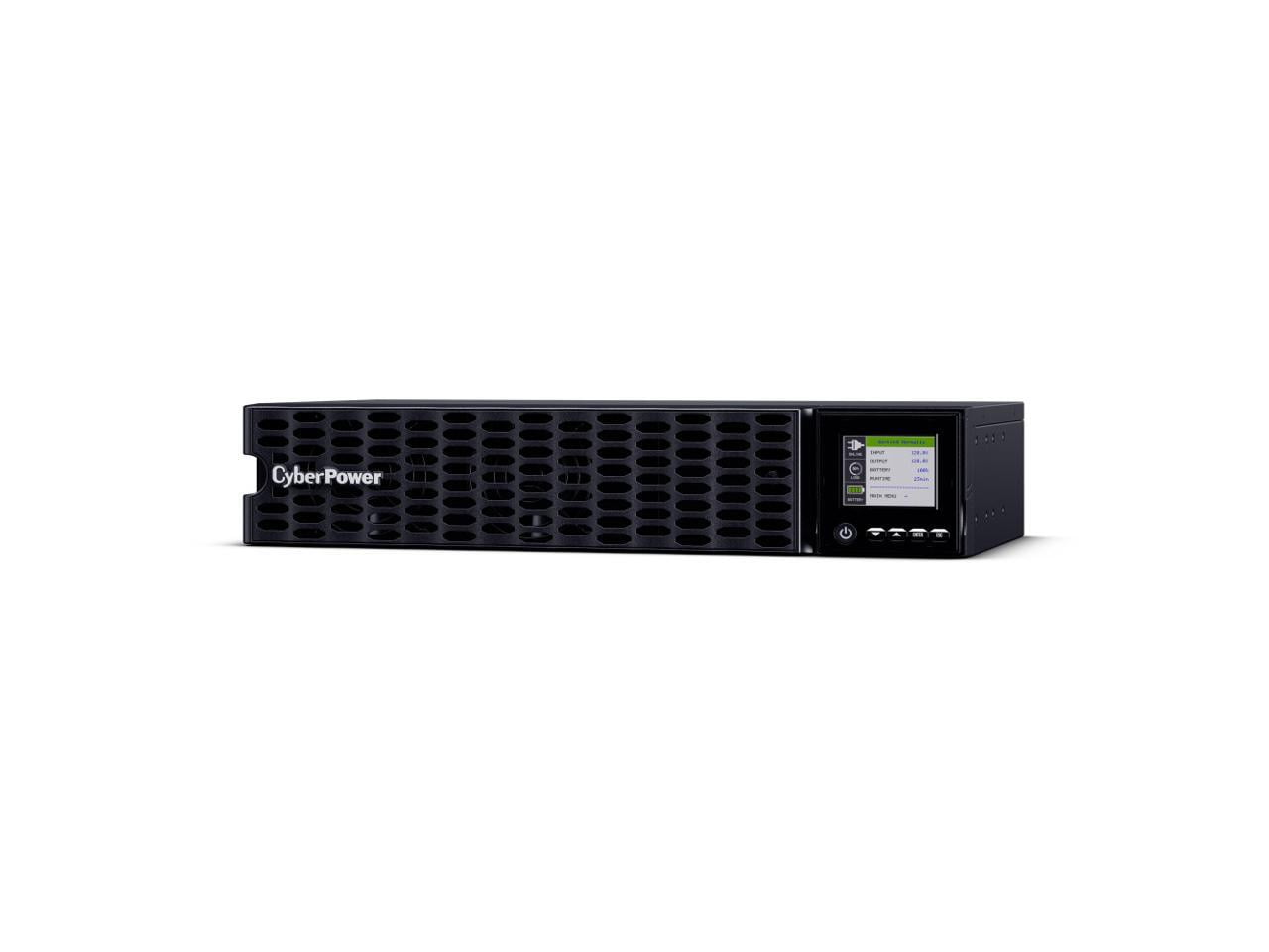 CyberPower OL750RTHD 750VA/750W Smart App Online Sine Wave LCD Rack/Tower Convertible UPS System, Black