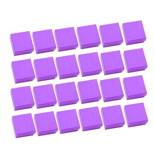 Caja al por del joyería de cartulina del papel por mayor 24pcs para el colr del pendiente Púrpura Zulema Caja de joyería de papel de cartón