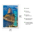 thumbnail image 2 of Brazil - Rio de Janeiro - Sugarloaf Mountain - Vintage Airline Travel Poster - Fine Art Matte Paper Print (Unframed) 30x44in, 2 of 4