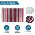 thumbnail image 6 of Red Pink Stripes Placemats Set of 4, Country Simple Gradient Vertical Lines Placemats for Dining Table, Place Mats for Kitchen Tabletop, Waterproof Wipeable Dining Table Mats Set, 6 of 9