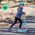 thumbnail image 3 of Skidee Kick Scooters for Kids, Adjustable Height, Foldable, LED Lights, Rear Brake, Ages 2-12, Marshmallow, 3 of 6