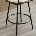 thumbnail image 6 of CHITA Swivel Counter Bar Stool with Metal Legs Set of 2, 6 of 15