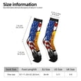 thumbnail image 2 of Fuzoiu American Truck Print Athletic Crew Socks for Men & Women,Casual Crew Socks,Above Ankle Crew Socks for Business, Casual, 2 of 6