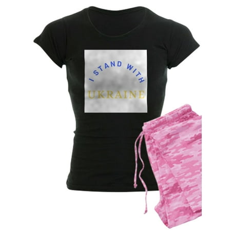 

CafePress - Solidarity With UKRAINE Pajamas - Women s Dark Pajamas