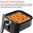 thumbnail image 3 of MesaSe 3-layers Air Fryer Rack Stackable Grid Grill Rack Stainless Steel Household Gadgets for Home Kitchen Oven Steamer Cooker Gadgets (Circular), 3 of 8