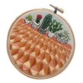 thumbnail image 1 of Abbracc Handmade Embroidery Needlepoint Crafts With Embroidery Hoop, Color Threads, EC005, 1 of 9