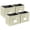Beige, variant on 4 Pack Hanging File Box for Letter Size Documents, File Storage Organizer with Plastic Rails and Reinforced Cardboard, Collapsible Filing Box