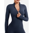 thumbnail image 4 of Mono YEOREO para mujer, manga larga, acampanado, azul marino, talla M, 4 of 6