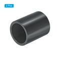 thumbnail image 3 of Unique Bargains UPVC Pipe Fitting 25mm Socket, 2 Pack Straight Coupling, Dark Grey, 3 of 5
