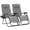 Light Gray, variant on NAPWANT Zero Gravity Lounge Chair Set of 2, Adjustable Steel Mesh Recliner with Pillow & Cup Holder Tray,Dark Gray