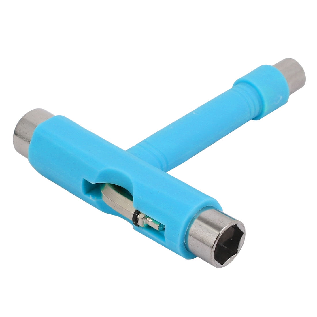 Unique Bargains Hex Socket Skateboard Roller Spanner T Wrench Hand Tool Sky Blue by Unique-Bargains