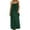 Green, variant on Women Dress Sleeveless Open Back Maxi Dress Loose Fit Robe Dress Solid Color Round Neck Housewear Fashionable Simple Clothes Red 2Xl