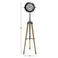 thumbnail image 4 of DecMode 62"H, 16"W Metal Black Analog Industrial Tabletop Clock, 1 - Piece, 4 of 10