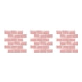 thumbnail image 1 of Cateissary Adhesivo para azulejo de pared, papel tapiz de plástico de ladrillo 3D, autoadhesivo, bricolaje, decoración de pared para el hogar, YJC0093, Rosado 3piezas Cateissary CBP016930, 1 of 6