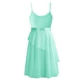 thumbnail image 2 of iEFiEL Girls Shiny Sequins Camisole Leotard Dance Dress for Ballet Lyrical Jazz Performance Mint Green 8, 2 of 6