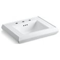 thumbnail image 2 of Kohler K-2239-8 Memoirs Classic 24" Fireclay Pedestal Bathroom Sink - Off White, 2 of 8