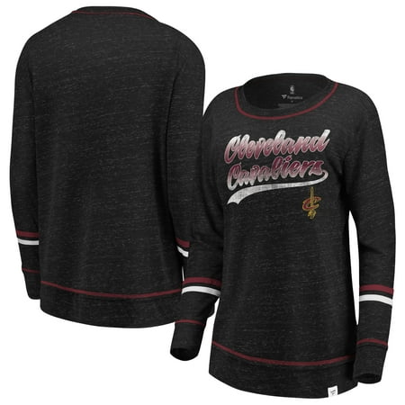 Cleveland Cavaliers Fanatics Branded Women's Dreams Sleeve Stripe Speckle Long Sleeve T-Shirt - (Best Nba Dream Team)