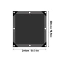 thumbnail image 3 of Malla de Sombra HDPE Vela de Sombra - 6.5 x 6.5 pies Color Café, Espesada Transpirable con 95% de Bloqueo UV, Borde con Flecos y Ojetes para Patio Balcón Patio Jardín Piscina Jardín, 3 of 8