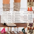 thumbnail image 3 of LIWENLI Women's Fall Mid Calf Slouch Boots with Chunky Heel Pull-on Pointed Toe High Heel Boots (Green,40), 3 of 5