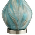 thumbnail image 6 of 360 Lighting Coastal Accent Table Lamp with Table Top Dimmer 22" High Blue Gray Glazed Glass White Fabric Tapered Drum for Bedroom (Color May Vary), 6 of 9
