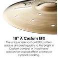 thumbnail image 3 of Crash Cymbal Zildjian A EFX 18 personalizado, 3 of 6