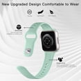 thumbnail image 2 of 4 Pack Bands Compatible with Apple Watch Band 38mm 40mm 41mm 42mm 44mm 45mm 49mm Women Men, Soft Silicone Replacement Strap for Apple Watch Sport Band iWatch Ultra SE Series 8 7 6 5 4 3 2 1, 2 of 18