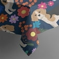 thumbnail image 5 of Beagle Dog Dog and Pioneer Flower Square Tablecloth,Waterproof Square Table Cover,Wipeable Spillproof Washable Table Cover for Home Kitchen Party Decor 52"x52"(132x132cm), 5 of 6
