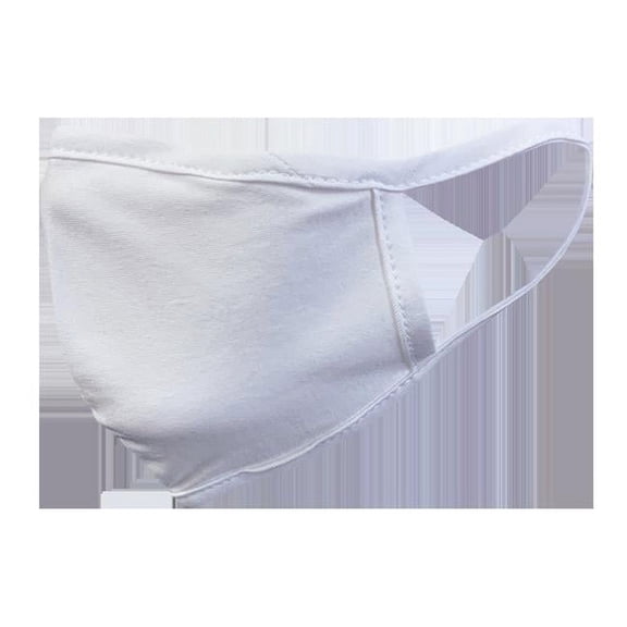 Single Layer Face Mask, White
