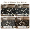thumbnail image 7 of ODIKA 6'x9' Washable Area Rug Bat Toss Boho Wildflower Vines Moths Flowers Gothic Halloween Structured for Family Room, Living Room, Master Bedroom, Non-Slip, Easy Care, 7 of 7