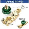 thumbnail image 3 of HUGFEGWE Battery Master Switch Isolator Top Post Battery Disconnect Switch Power Disconnect Cut Off for Boat Car Truck RV Camper Tractor Vehicles,Pack 2 U2536-25971, 3 of 7