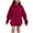 Red, variant on Children's Fleece Lined Hoodie Long Basic Thick Pullover Casual Tops Comfy Sweatshirt with Pockets for Boys or Girls 2-13Y