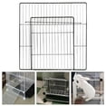 thumbnail image 4 of Portable Door Cage Iron Panel Expandable Rabbit Small Animals Dense Black Grid, 4 of 8