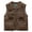 Coffee, variant on Men’s Lightweight Breathable Mesh Utility Vest, Multi-Pocket Outdoor Sleeveless Jacket for Fishing, Hiking, Travel, Photography and Summer Work(Orange/L)