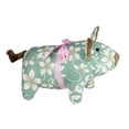 thumbnail image 3 of Northlight 10" Floral Easter Piglet Spring Decoration - Green/Brown, 3 of 3