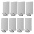 thumbnail image 1 of Toystoory 8 Uds ganchos autoadhesivos para puerta de pared de cocina de hogar ganchos de suspensión de soporte de acero inoxidable para colgar Almacenamiento y organización del hogar No.02, 1 of 6