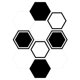thumbnail image 2 of 10 Piezas Retro Hexagonal Impermeables Antideslizantes de Calcomanía de Pared para Sala de Macarena Etiquetas engomadas del azulejo de la pared del hexágono, 2 of 8