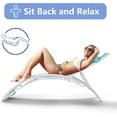 thumbnail image 4 of Accreate Patio Chaise Lounge Set of 2, Aluminum Outdoor Lounge Chairs Adjustable Backrest - All-Weather Sunbathing Recliner Chairs for Backyard, Balcony, Beach with Armrests, 4 of 7