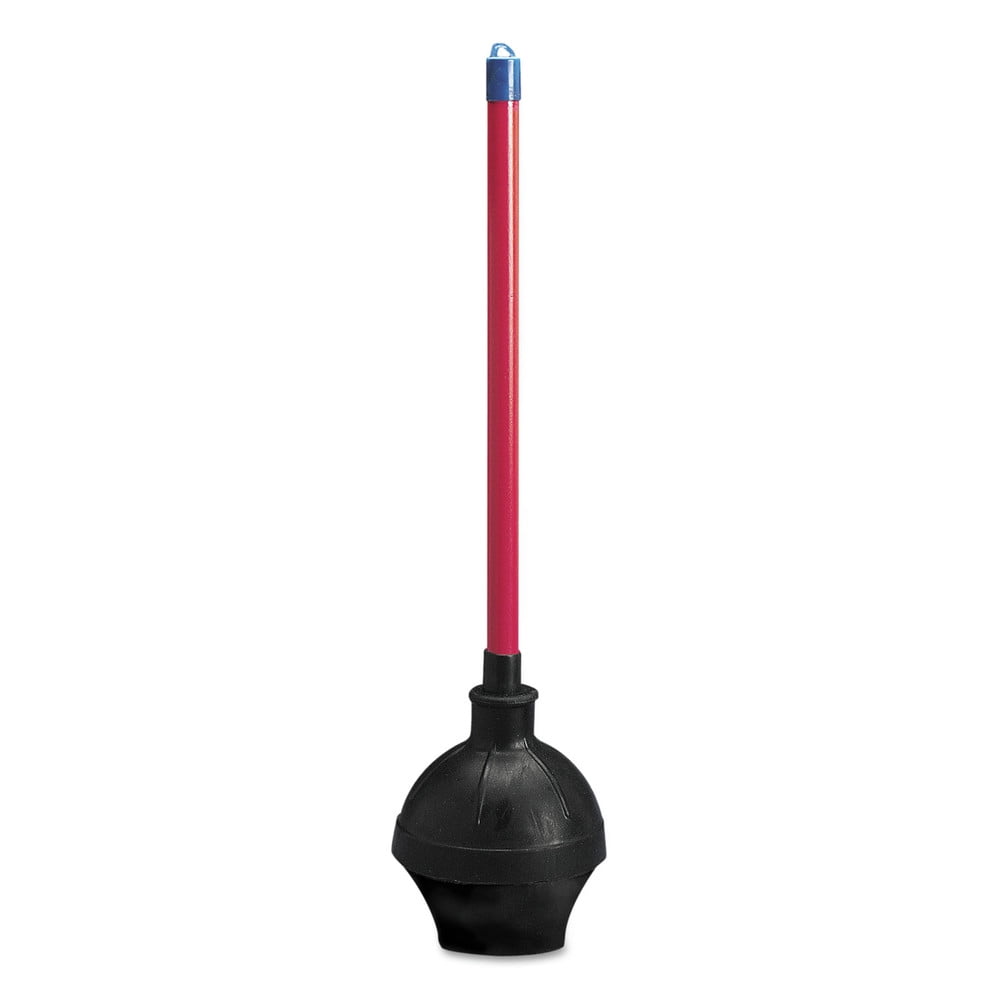 18 in. Plastic Handle Toilet Plunger for 5-5/8 in. Bowls - Red/Black