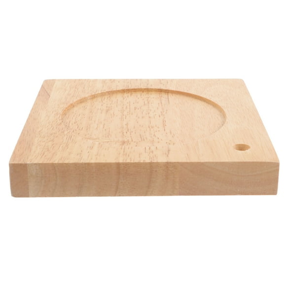 FRCOLOR Table Light Square Base Table Lamp Wooden Base Desk Lamp Decorative Base for Bedroom