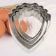 thumbnail image 5 of Juego de 4 moldes cortadores de galletas de acero inoxidable con forma de pétalo de peonía, moldes de chocolate para hornear para el Día de San Valentín., 5 of 7
